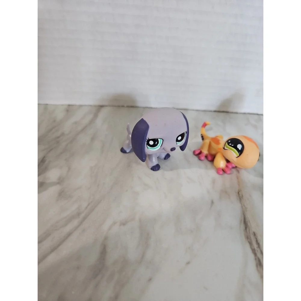 LPS Littlest Pet Shop Lot Of 4 Bird Rabbit Pup Lizard